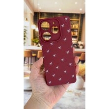 Vip Case Tecno Spark 10 Pro Uyumlu Beyaz Fiyonk Desenli Silikon Darbe Emici Rubber Kılıf