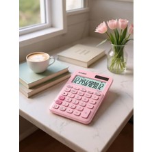 PremiumPort 12 Haneli Açık Pembe Masaüstü Hesap Makinesi, Günlük Kullanım Için