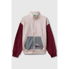 United Colors Of Benetton Mix Kadın / Kız Kj_önü Logo Nakışlı Cepli Fermuarlı Dik Yaka Sweatshirt Model Kodu: ( 3J68C505D901)