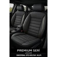 Trobus Honda City 1996–2008 Uyumlu Premium Serisi Siyah Jakar Oto Koltuk Kılıfı Tam Set (5 Koltuk) | Airbag, Kolçak, 2+1, Cepli, 3 Katman