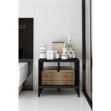 Dekozum Çeşme 2 Banyo Rafı, Plastik Kitaplık, 2 Raflı Organizer, Banyo Rafı, Bahçe Balkon Organizeri