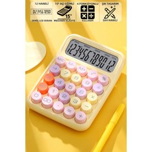 PremiumPort 12 Haneli Mekanik Tuşlu Büyük Ekranlı Çok Fonksiyonlu Hesap Makinesi