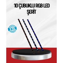 Argesco Mühendislik Kayan Yıldız LED Aydınlatma 10 Çubuk Dış Mekan Uyumlu
