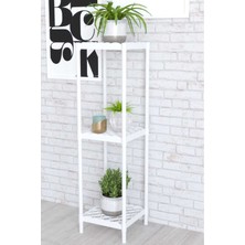 Dekozum Mimoza Çok Amaçlı Moblen Saksılık Çiçeklik Rafı Saksı Çiçek Standı Raf