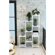 Dekozum Mimoza Çok Amaçlı Moblen Saksılık Çiçeklik Rafı Saksı Çiçek Standı Raf