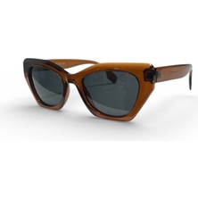 Toz Vintage Elvin Kahverengi Çerçeve Vintage Retro Güneş Gözlüğü