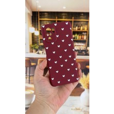 Vip Case Xiaomi Redmi Note 10/10S Uyumlu Beyaz Kalp Desenli Silikon Darbe Emici Klasik Korumalı Rubber Kılıf