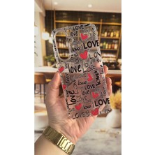 Vip Case Samsung A26 Uyumlu Love Yazı Desenli Şeffaf Darbe Emici Kamera Korumalı Clear Kılıf
