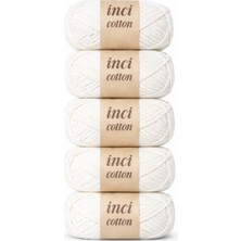 İnci Cotton Inci Cotton Koton 5'li Pamuk Örgü Ipi Ipliği 100G 250M
