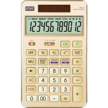 PremiumPort 12 Haneli Masaüstü Hesap Makinesi, Gündelik Kullanım Için Uygun