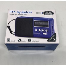 Lebron Subzero SB38 Mini Kablosuz Fm Hoparlör Mavi