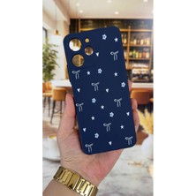 Vip Case Redmi 12 Uyumlu Mini Fiyonk Desenli Silikon Darbe Emici Klasik Korumalı Rubber Kılıf