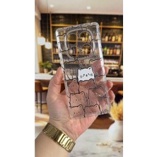 Vip Case Redmi Note 14 Pro 4g Uyumlu Manycat Desenli Şeffaf Darbe Emici Kamera Korumalı Clear Kılıf