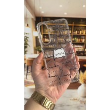 Vip Case Samsung A26 Uyumlu Manycat Desenli Şeffaf Darbe Emici Kamera Korumalı Clear Kılıf