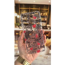Vip Case Xiaomi Redmi Note 13 Pro 5g Uyumlu Love Yazı Desenli Şeffaf Darbe Emici Kamera Korumalı Clear Kılıf