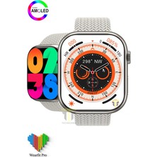 Allians V9 Pro Max Akıllı Saat 2.02 Inç Büyük Ekran ve Çift Kordonlu Tasarım