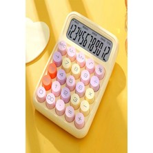 PremiumPort Yüksek Performanslı Sarı Renkli Hesap Makinesi, Hızlı ve Kolay Kullanım