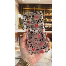 Vip Case Redmi Note 10 Uyumlu Love Yazı Desenli Şeffaf Darbe Emici Kamera Korumalı Clear Kılıf