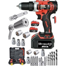 PremiumPort Şarjlı Akülü Vidalama Matkap Seti Gator 3'lü ile Profesyonel Çalışma