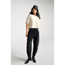 United Colors Of Benetton Ekru Kadın / Kız Kdn_koton Karışımlı Çiçek Aplikeli T-Shirt Model Kodu: ( 343WD10BJ0R2)