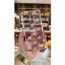 Vip Case Redmi Note 14 Uyumlu Kiraz Desenli Şeffaf Darbe Emici Kamera Korumalı Clear Kılıf