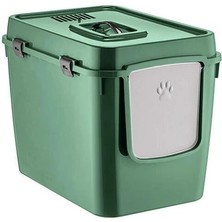 Poliva Home Handor Kapalı Kedi Tuvaleti Xxl 57X39X43  Yeşil