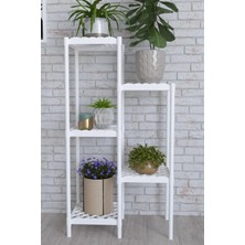 Dekozum Mimoza Çok Amaçlı Moblen Saksılık Çiçeklik Rafı Saksı Çiçek Standı Raf