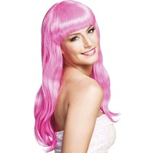 Argesco Mühendislik Soft Pembe Uzun Parti Peruğu