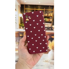 Vip Case Samsung Galaxy A04 Uyumlu Beyaz Kalp Desenli Silikon Darbe Emici Klasik Korumalı Rubber Kılıf