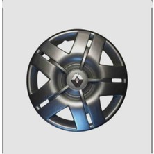 Yk Renault Kangoo / Symbol / Clio Uyumlu 14 Inç Jant Kapağı 4'lü Takım Amblem Hediyeli