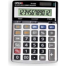 PremiumPort 12 Haneli Masa Tipi Hesap Makinesi, Güçlü ve Kullanışlı FH-4550