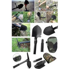 Özbience Çok Fonksiyonlu Katlanabilir Kamp Kazma Seti, Çanta ile 3'ü Bir Arada