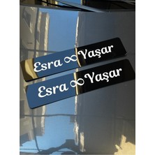 Pi Dekorasyon Gelin Arabası Dekor Pleksi Wedding Day 2 Adet