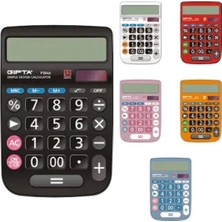 PremiumPort 12 Haneli Renkli Hesap Makinası, Şık ve Kullanışlı Çalışma Arkadaşınız