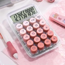 PremiumPort Renkli Tuşlu Pilli Hesap Makinesi 14 Cm, Pratik ve Şık Tasarım