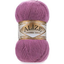 Alize Angora Gold (5 Adet) 440 Koyu Gülkurusu El Örgü Ipliği