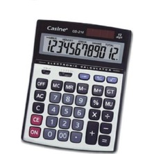 PremiumPort 12 Haneli Masaüstü Hesap Makinesi, Şık ve Kullanışlı Gri-Siyah Tasarım