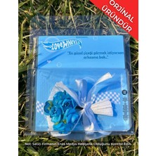 Özbience Kişiye Özel Pembe Çiçek Buketi, Ayna Detaylı, Şık ve Zarif Tasarım