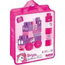 Dolu Oyuncak 2550 Unıcorn Çantalı Mega Blok 20 Lı