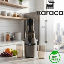 Karaca Cold Press Teknolojili Katı Meyve Sıkacağı - Besin Değeri Korumalı Yavaş Sıkım Presi - Bpa Free Sağlıklı Hazne - Xl Geniş Ağızlı