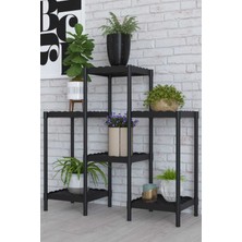 Dekozum Nevada Çok Amaçlı Moblen Saksılık Çiçeklik Rafı Saksı Çiçek Standı Raf