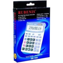 Rubenis Masa Üstü 14 Hane Hesap Makinesi SB-1400, Pratik ve Güvenilir Kullanım