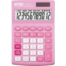 PremiumPort Pratik ve Şık 12 Haneli Hesap Makinesi, Renkli Tasarım ile Kolay Kullanım