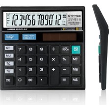 PremiumPort 12 Haneli Büyük Boy Hesap Makinesi, Kolay ve Hızlı Hesaplama Aracı