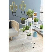 Dekozum Selimiye Çiçeklik Saksılık Saksı Standı Kış Bahçesi Dekoratif Saksılık