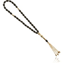 Berk Mücevherat 14 Ayar Oval Kesim Taşlı Altın Tesbih