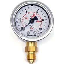 PremiumPort 50MM 0-10 Bar Alttan Bağlantılı Gliserinli Manometre G 1/4