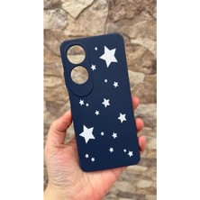 Vip Case Oppo A60 Uyumlu Mini Yıldız Desenli Silikon Darbe Emici Klasik Korumalı Rubber Kılıf 277