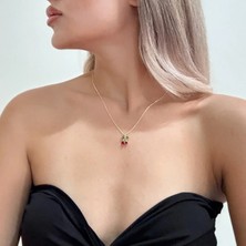 Miruva Kiraz Model Çelik Kadın Kolye