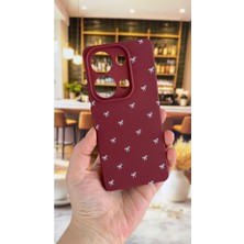 Vip Case Redmi Note 13 Pro 4g Uyumlu Beyaz Fiyonk Desenli Silikon Darbe Emici Klasik Korumalı Rubber Kılıf